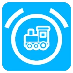 in train alarm android application logo